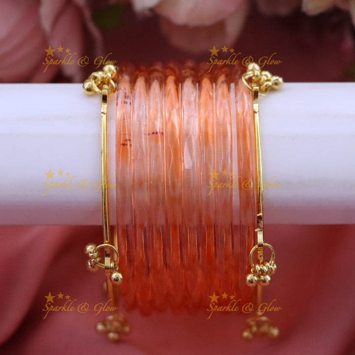 Exquisite Lakshmi Bridal Bangle Set - Floral Design