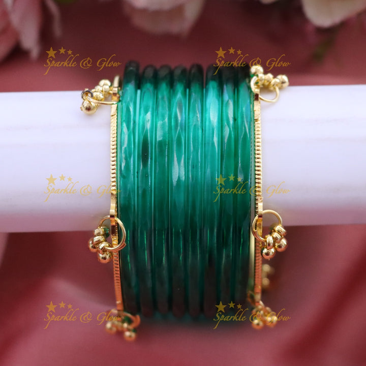 Exquisite Lakshmi Bridal Bangle Set - Floral Design