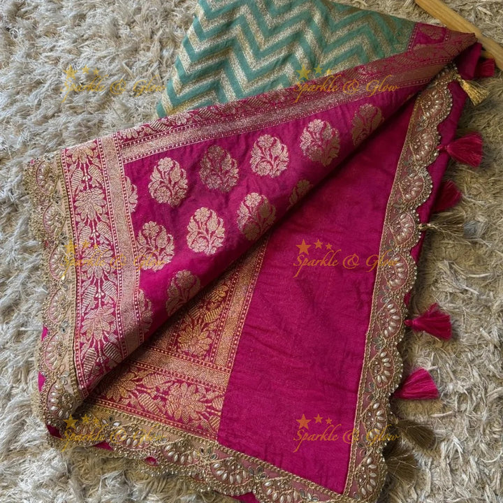 Exquisite Banarasi Katan Georgette Silk Saree