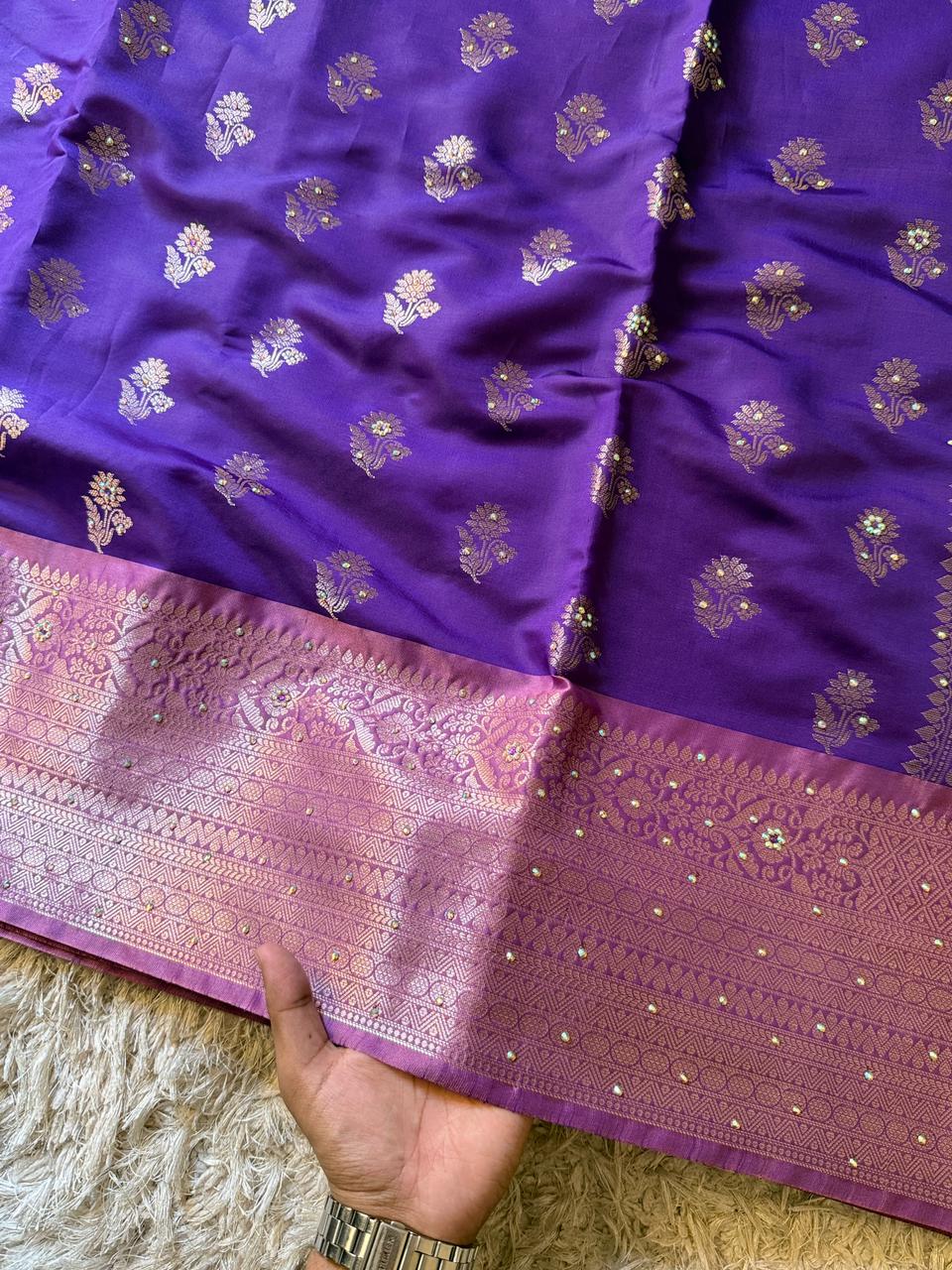 Elegant Banarasi Semi Katan Silk Saree for Weddings