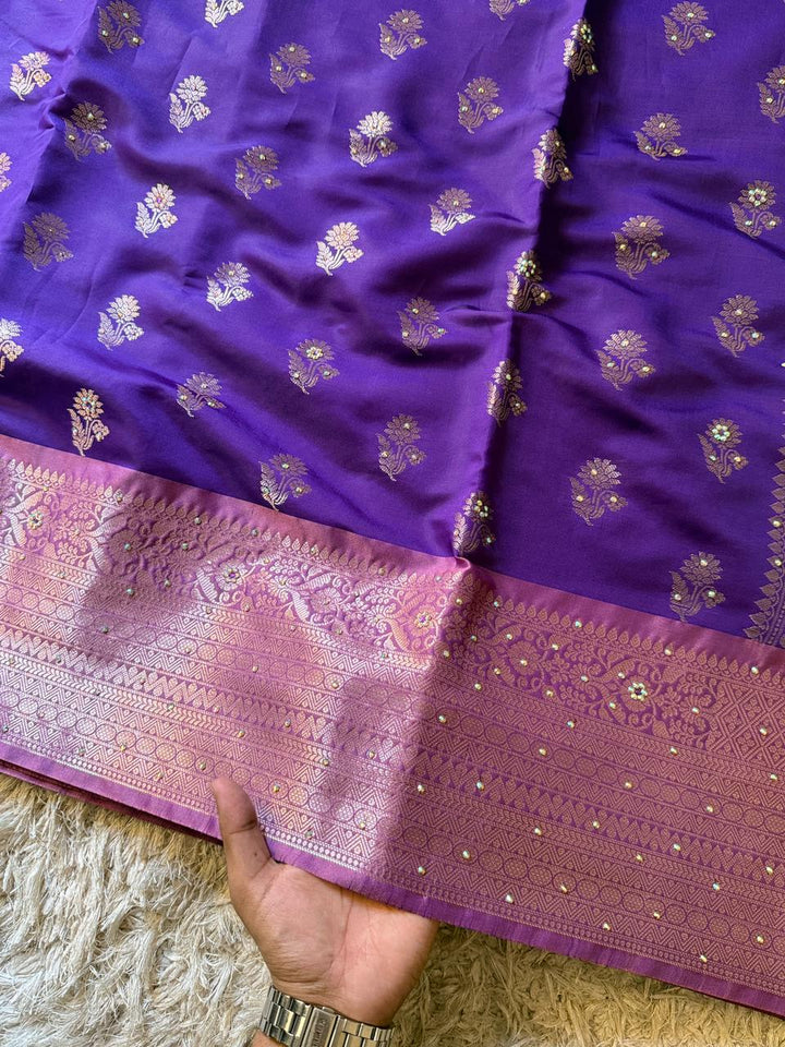 Elegant Banarasi Semi Katan Silk Saree for Weddings