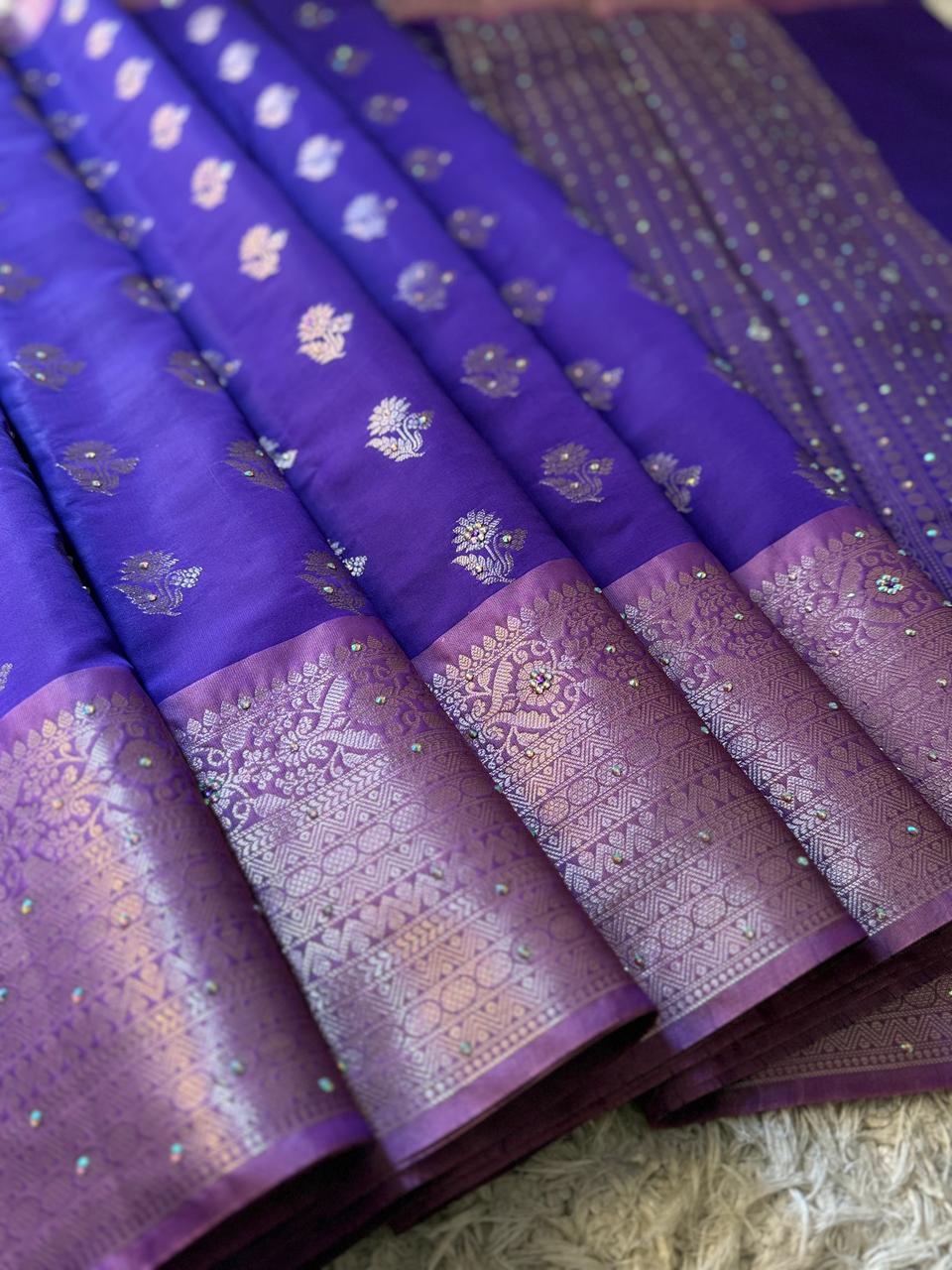 Elegant Banarasi Semi Katan Silk Saree for Weddings