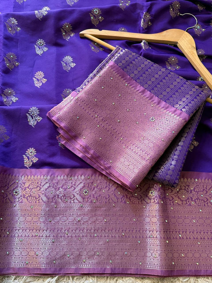 Elegant Banarasi Semi Katan Silk Saree for Weddings