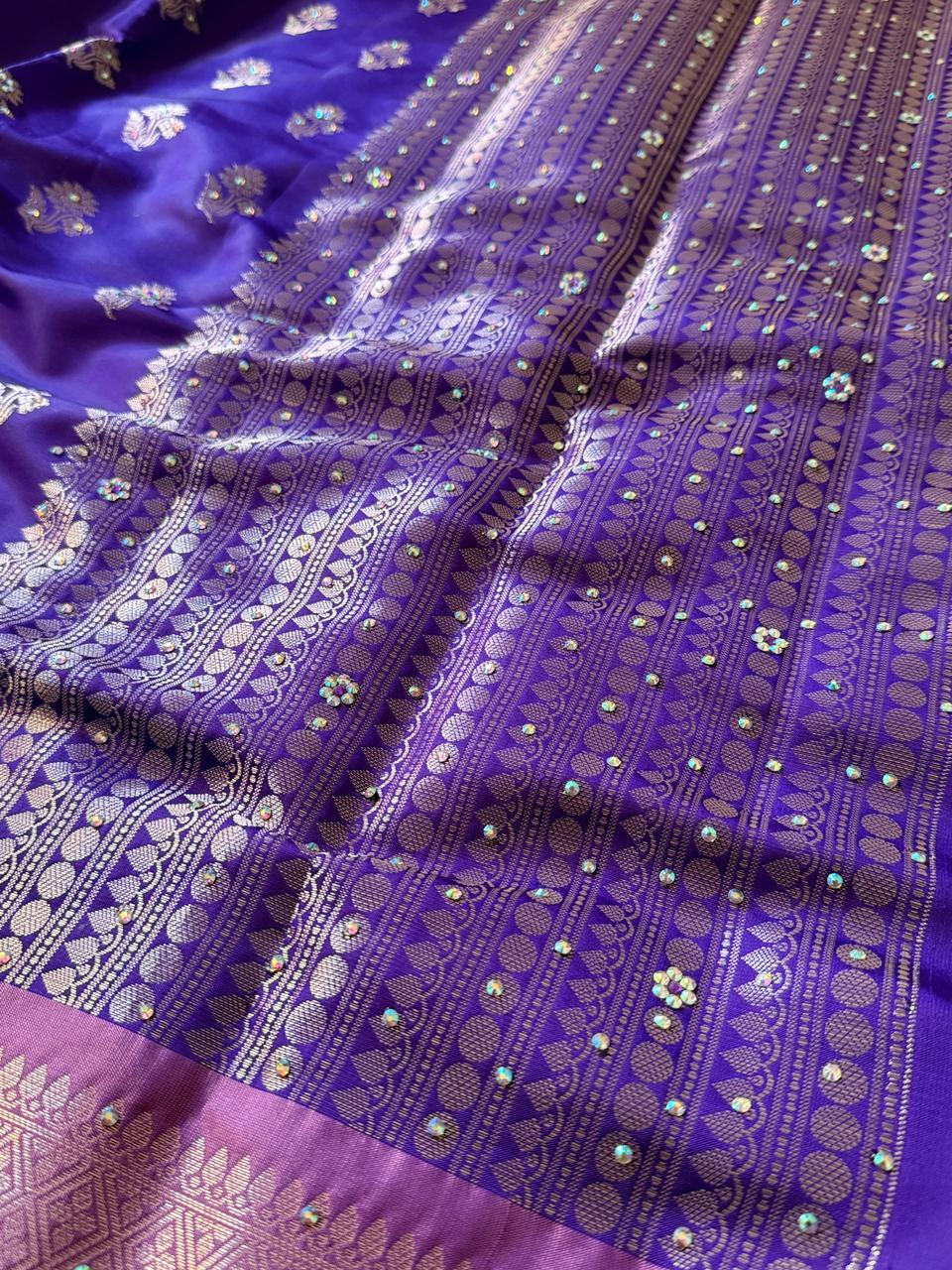 Elegant Banarasi Semi Katan Silk Saree for Weddings