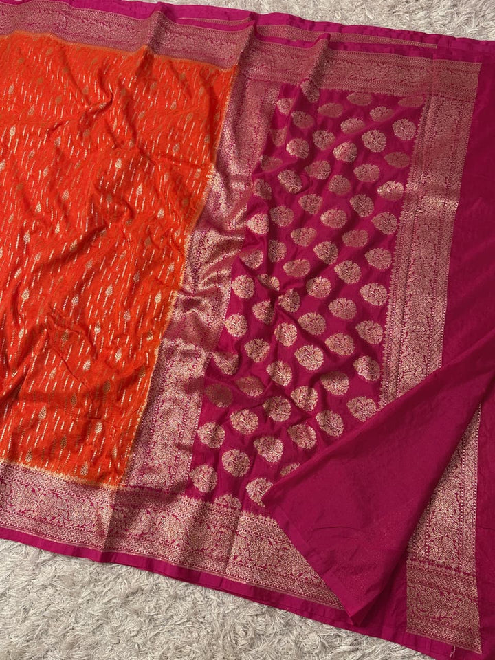 Exquisite Banarasi Georgette Silk Saree for Weddings