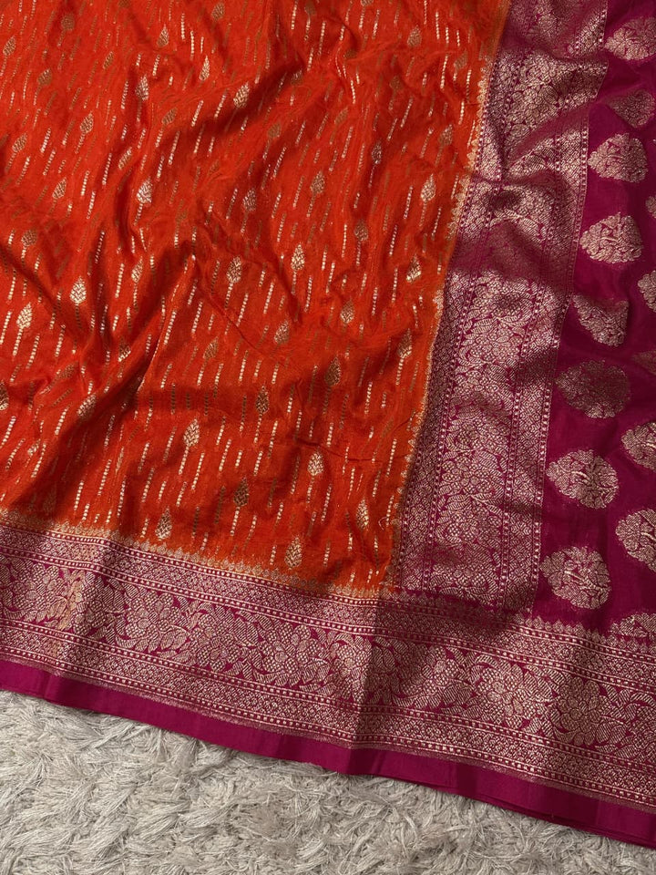 Exquisite Banarasi Georgette Silk Saree for Weddings