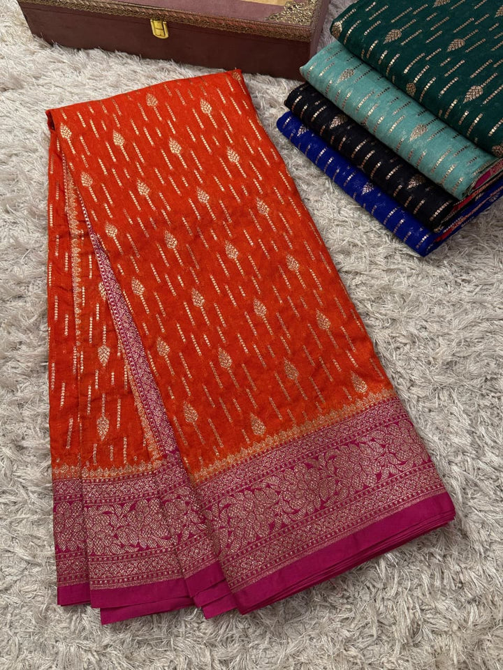 Exquisite Banarasi Georgette Silk Saree for Weddings