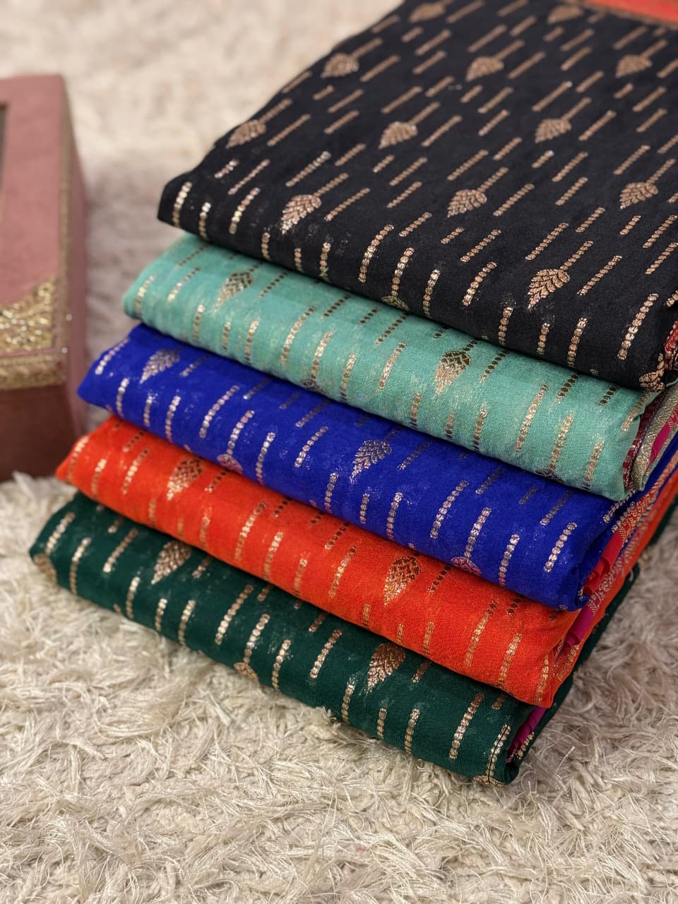 Exquisite Banarasi Georgette Silk Saree for Weddings