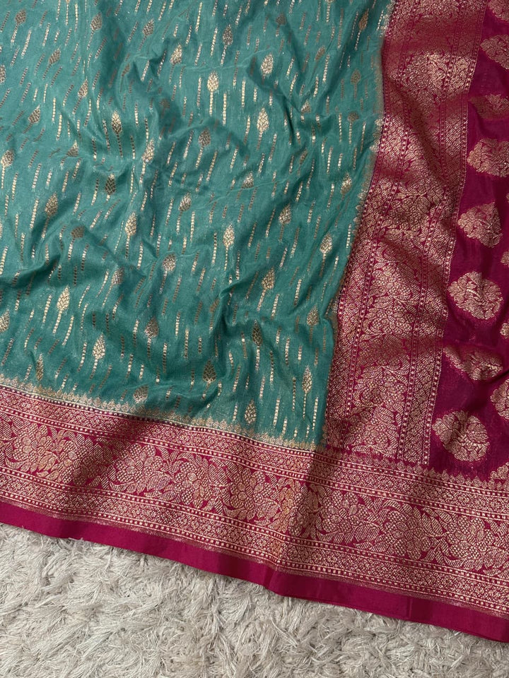 Exquisite Banarasi Georgette Silk Saree for Weddings