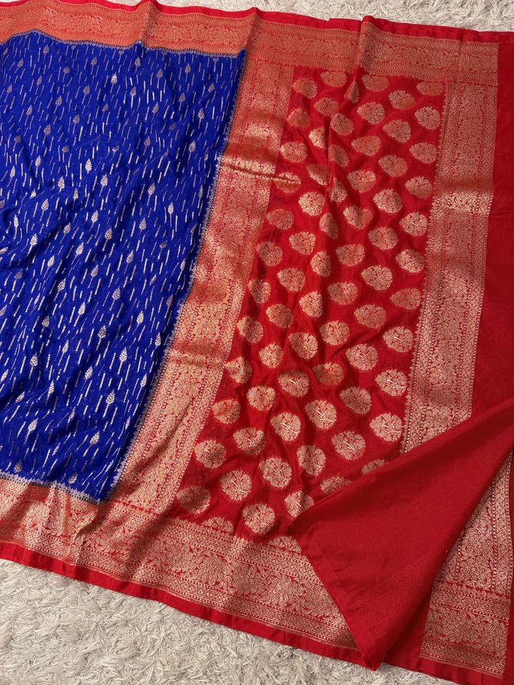 Exquisite Banarasi Georgette Silk Saree for Weddings