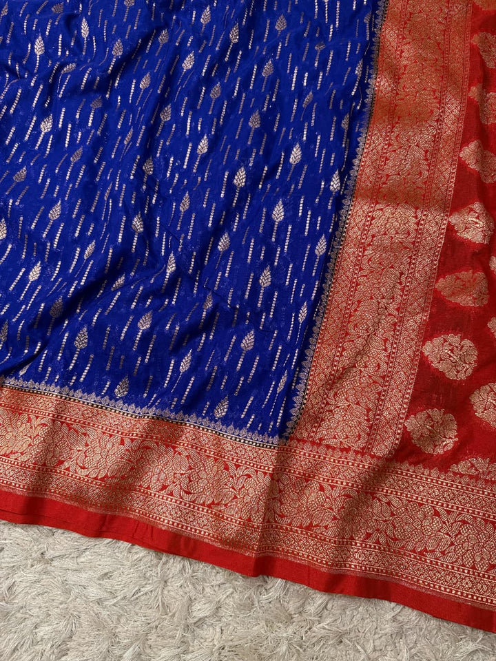 Exquisite Banarasi Georgette Silk Saree for Weddings