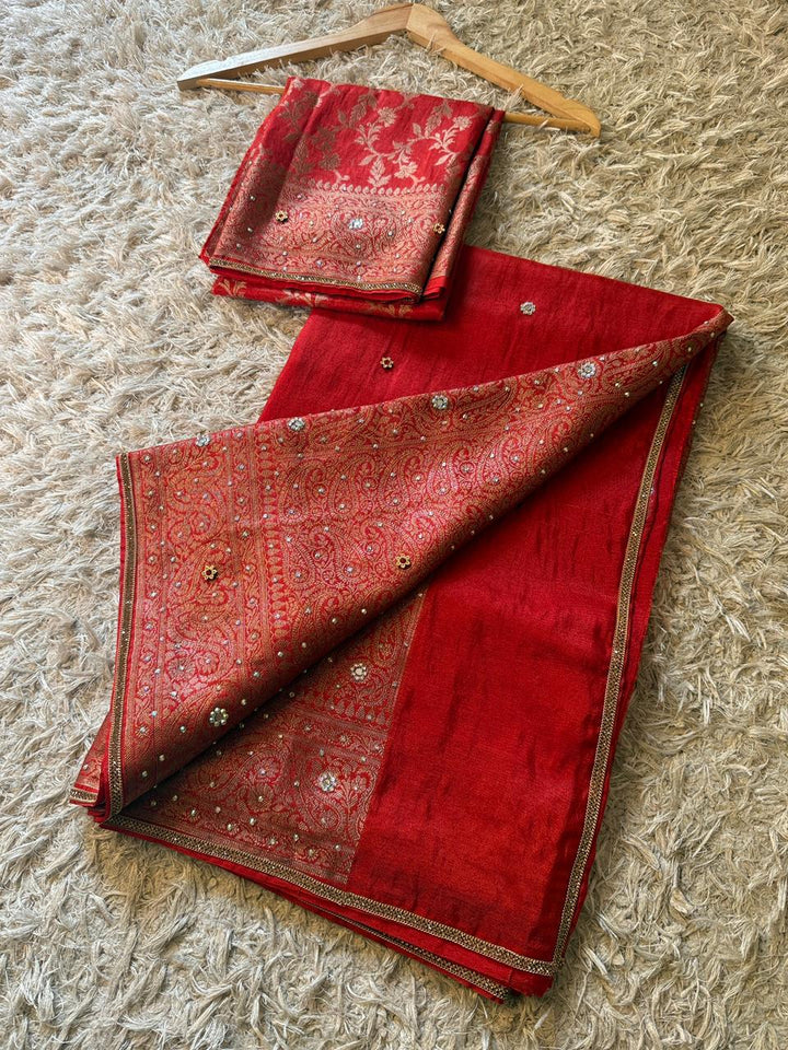 Exquisite Banarasi Wedding Saree - Georgette Silk