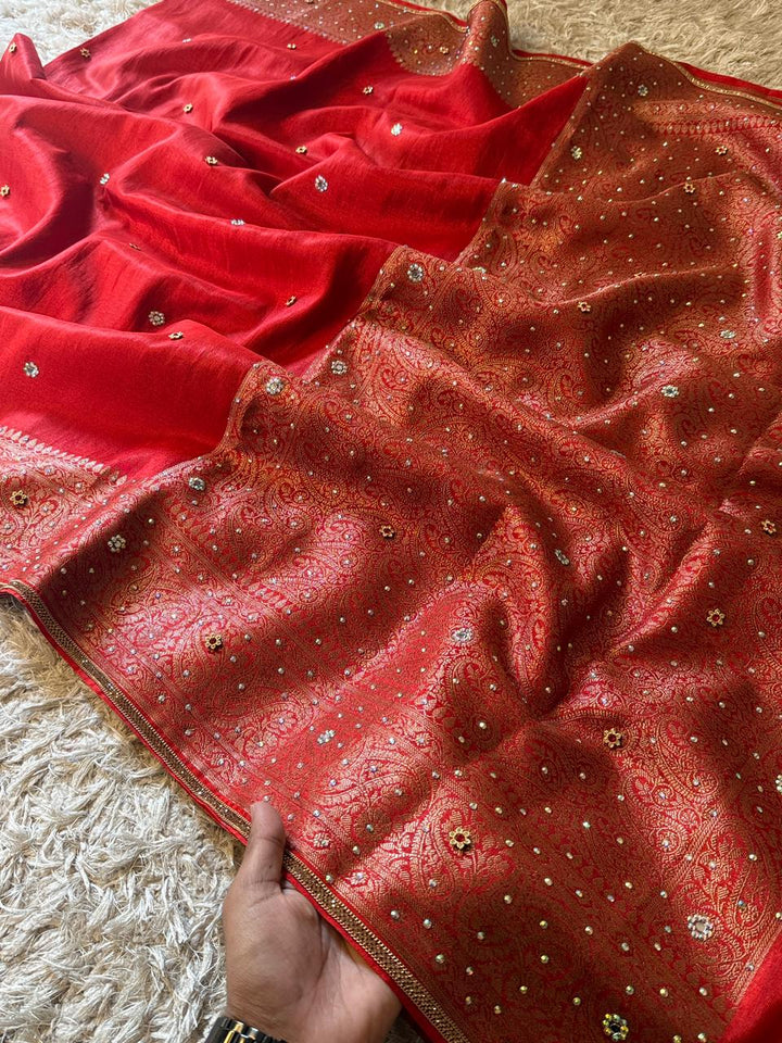 Exquisite Banarasi Wedding Saree - Georgette Silk
