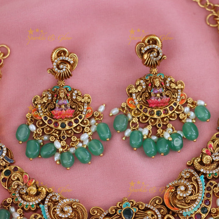 Stunning Temple Necklace Set for Weddings & Festivals