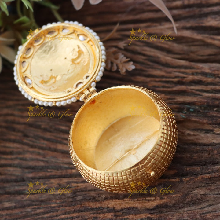 Elegant Elephant Kumkum Box for Special Occasions