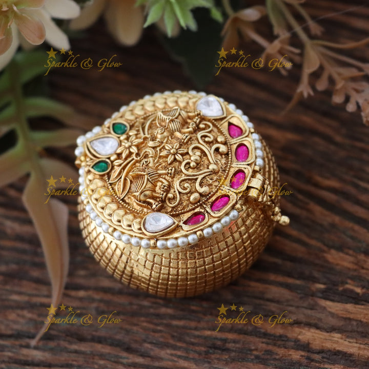Elegant Elephant Kumkum Box for Special Occasions