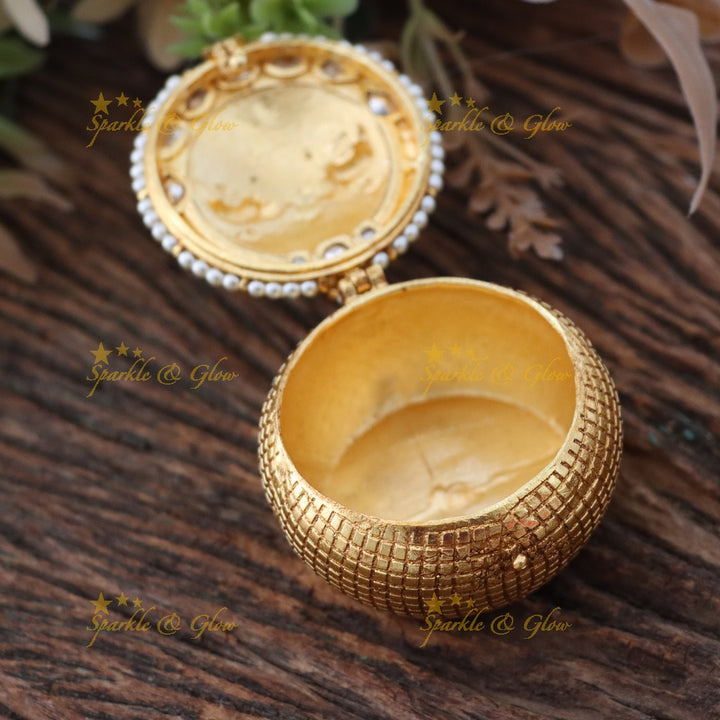 Elegant Elephant Kumkum Box for Special Occasions