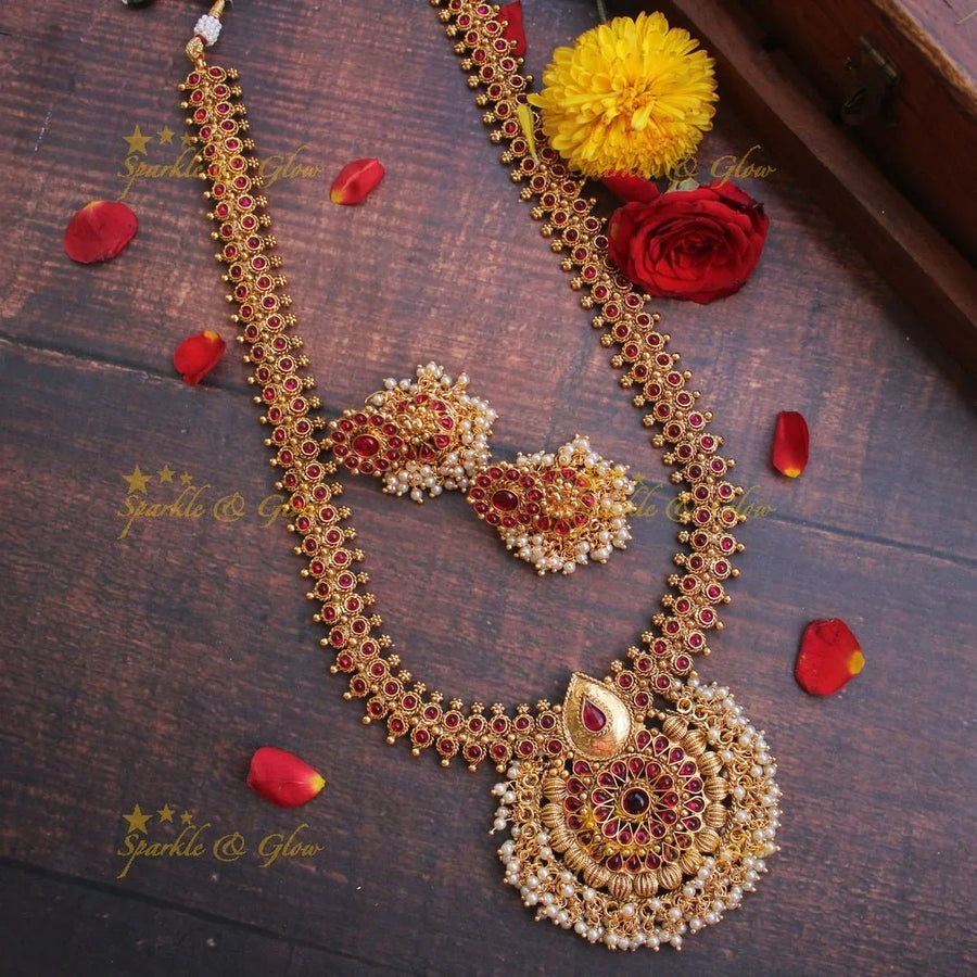 Handmade antique kemp long necklace - Sparkle and Glow