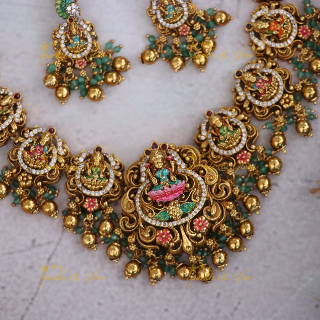 Exquisite Temple Necklace - Perfect for Festive Occasions