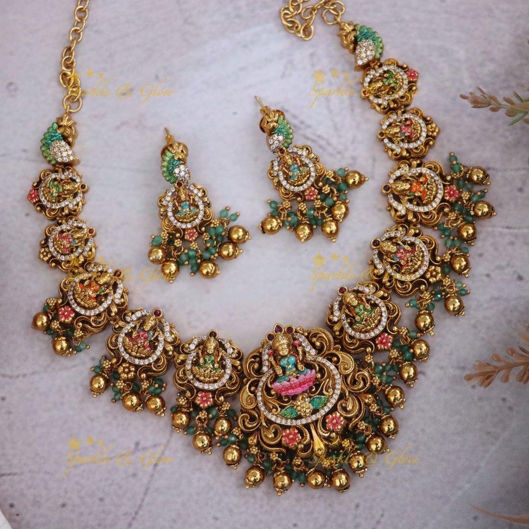 Exquisite Temple Necklace - Perfect for Festive Occasions