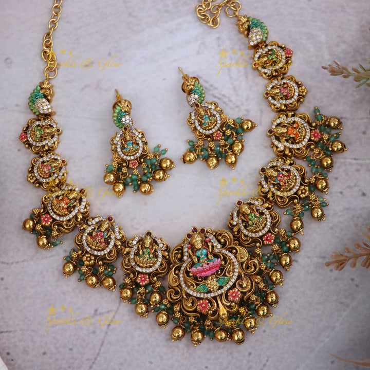 Exquisite Temple Necklace - Perfect for Festive Occasions