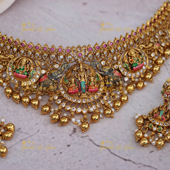 Exquisite Gold Temple Necklace for Cultural Grandeur