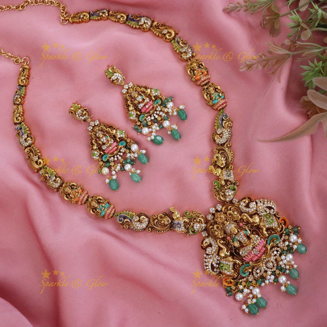 Exquisite Long Temple Necklace for Weddings
