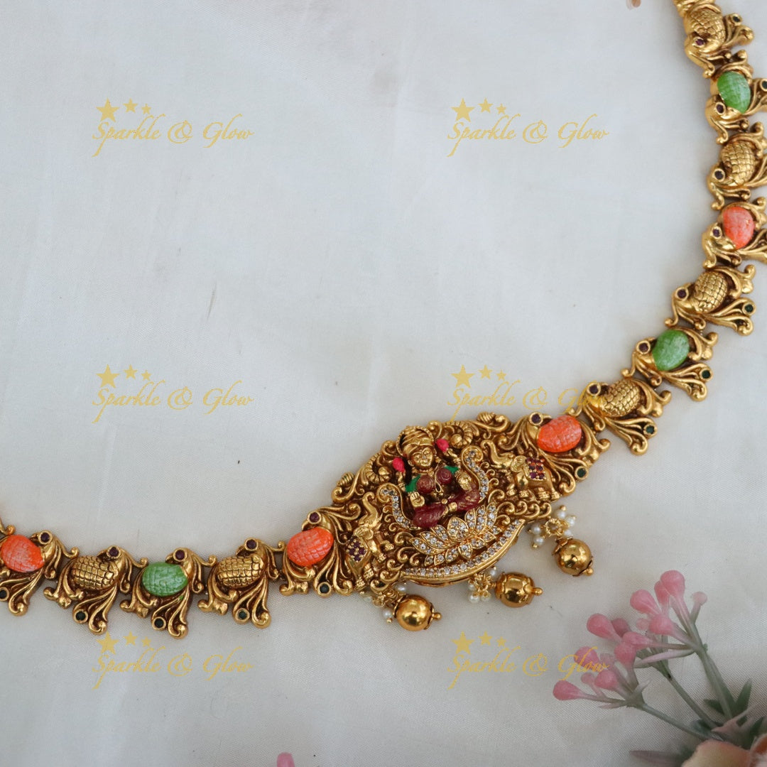 Exquisite Gold-Plated Temple Hip Chain for Weddings