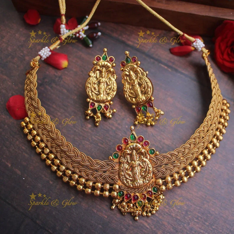 Handmade statement Lakshmi choker - Sparkle and Glow