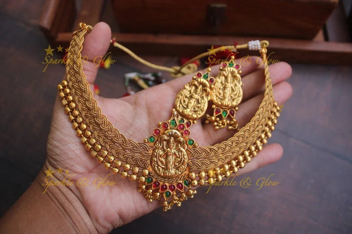 Handmade statement Lakshmi choker - Sparkle and Glow