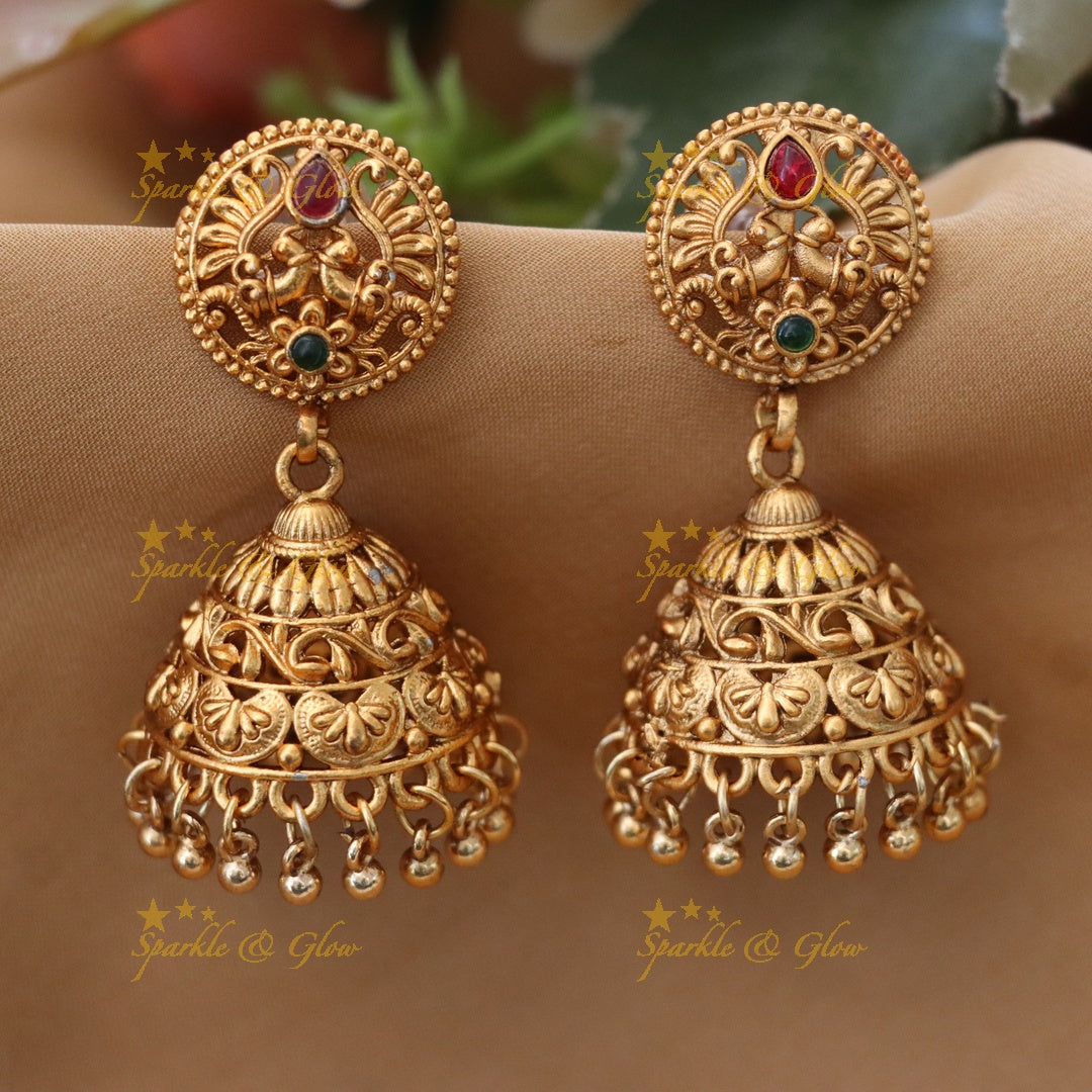Exquisite Indian Bridal Temple Jewellery Set