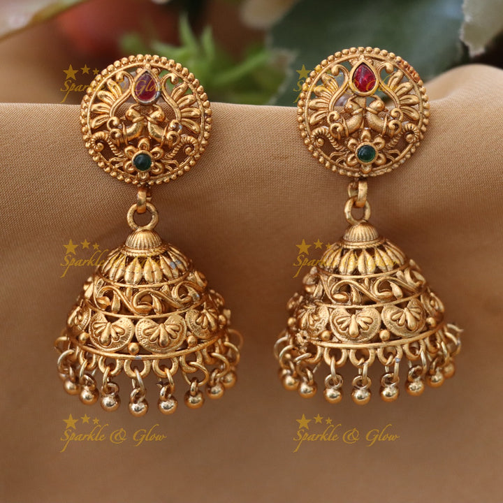 Exquisite Indian Bridal Temple Jewellery Set