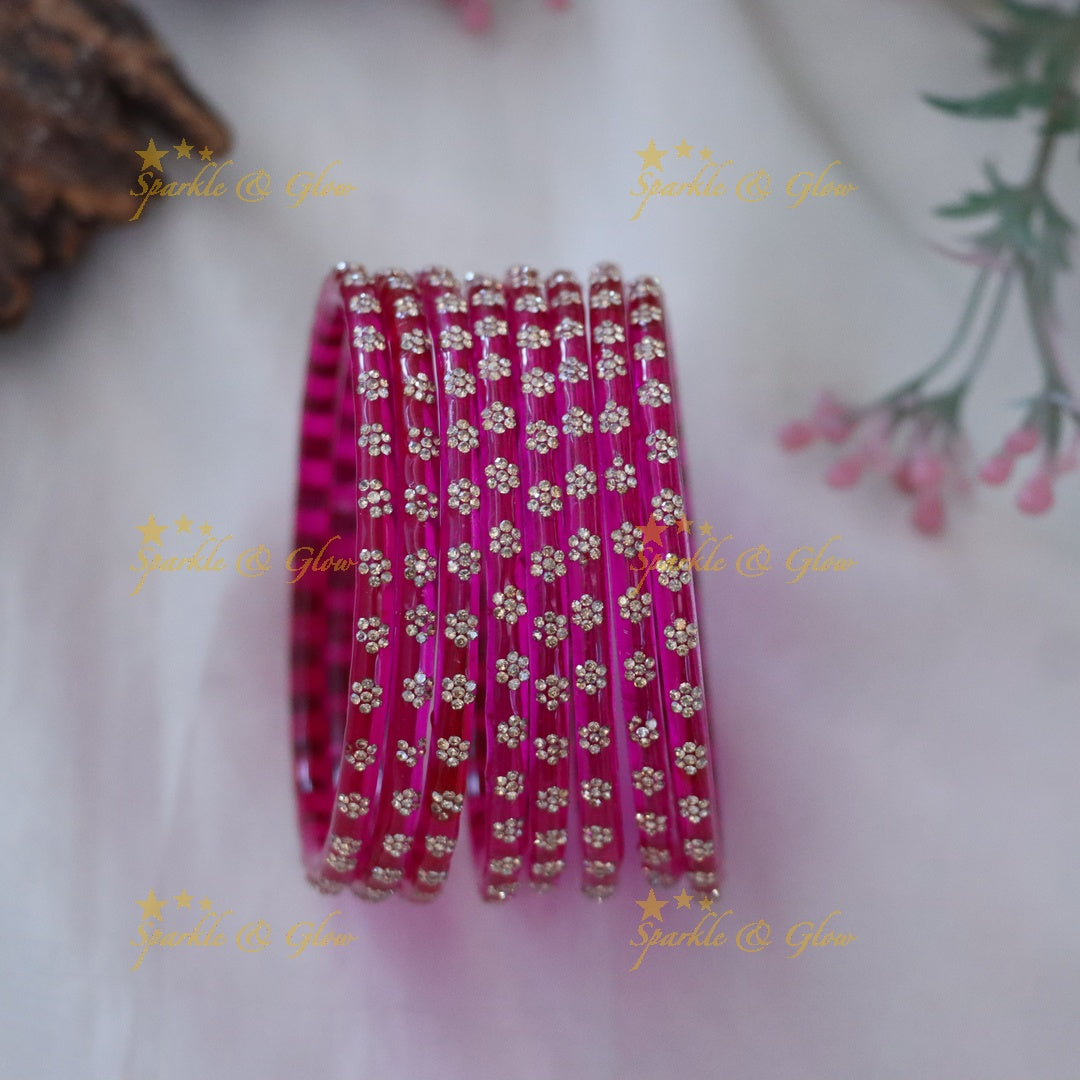 Exquisite Red & Gold Festive Bangles Set