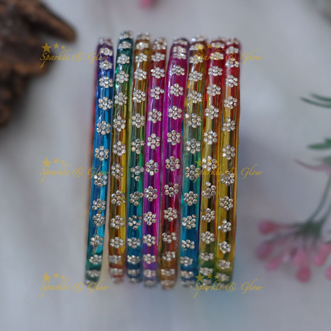 Exquisite Red & Gold Festive Bangles Set