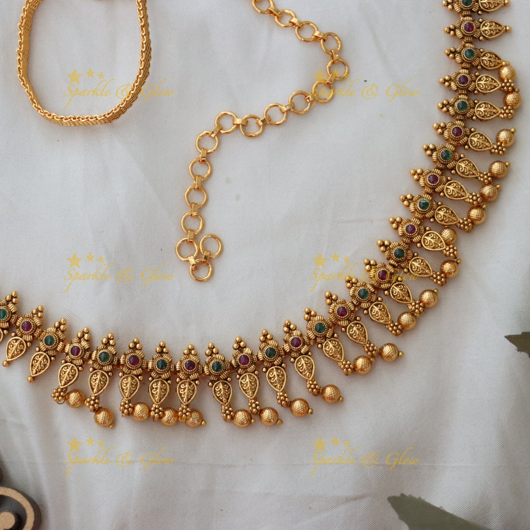Exquisite Floral Gold Bead Hip Chain for Weddings