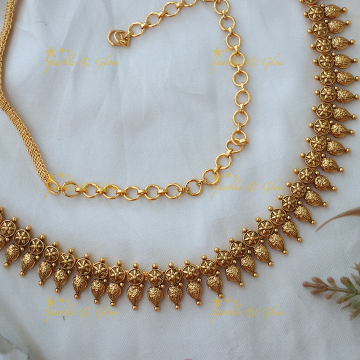 Elegant Gold Floral Hip Chain for Weddings & Festivities