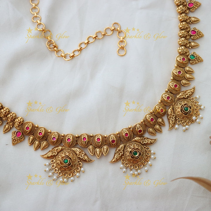 Elegant Mango Pearl Hip Chain for Festive Occasions