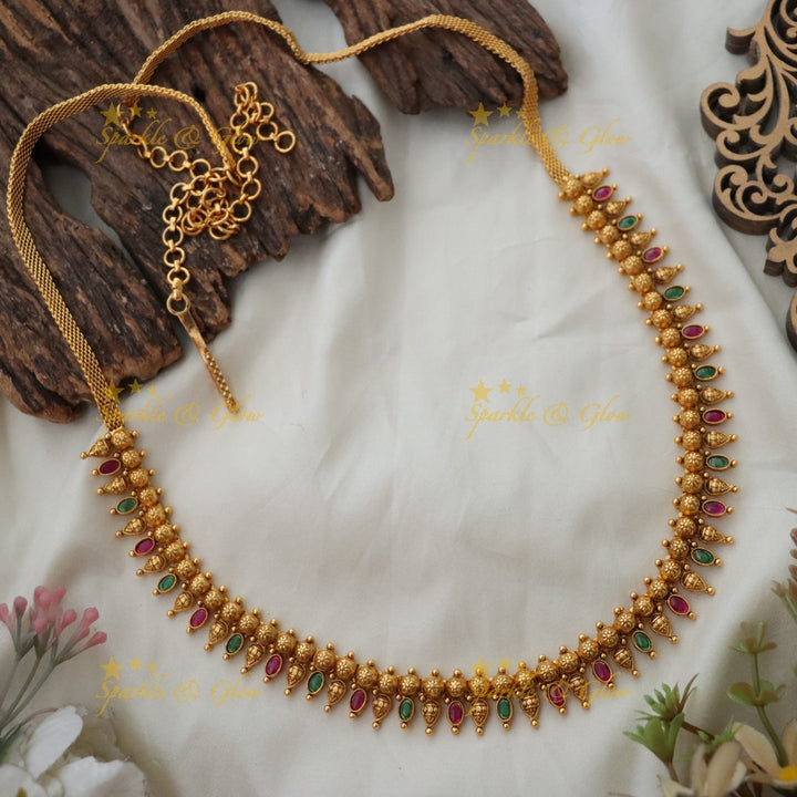 Exquisite Multicolor Gold Bead Hip Chain for Weddings