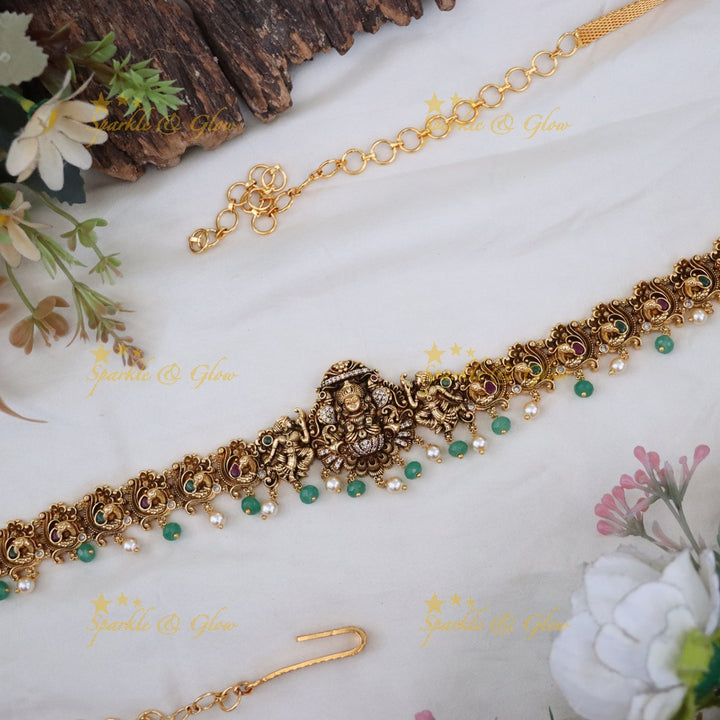 Exquisite Gold Temple Hip Chain for Indian Weddings