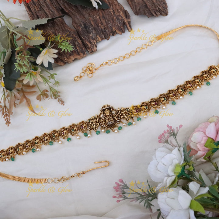 Exquisite Gold Temple Hip Chain for Indian Weddings