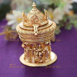 Exquisite Radha Krishna Kumkum Box for Festivals & Weddings