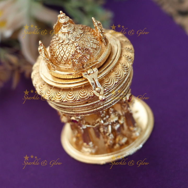 Exquisite Radha Krishna Kumkum Box for Festivals & Weddings