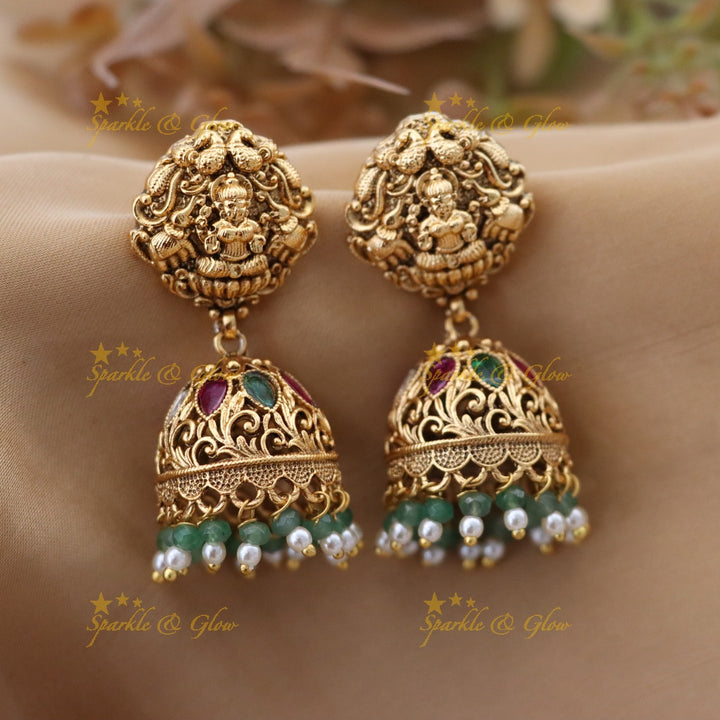 Exquisite Temple Choker Necklace Set for Weddings