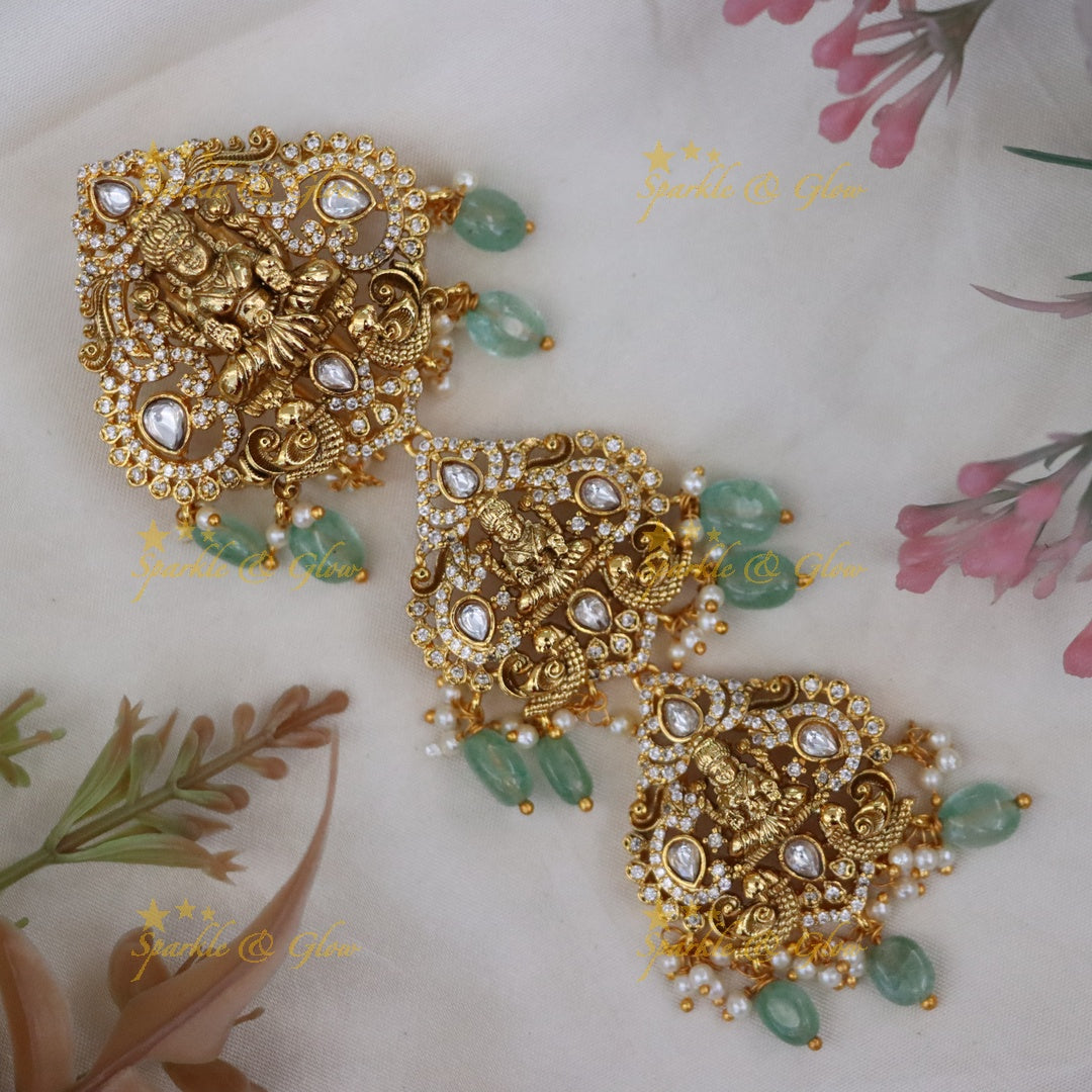 Exquisite Gold-Alike Temple Hair Accessories for Festivities
