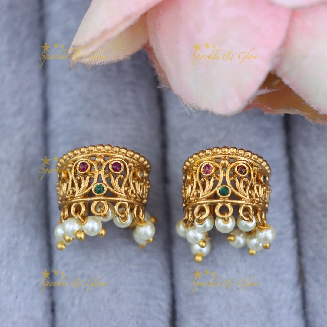 Exquisite Gold-Toned Bugadi Earrings for Celebrations
