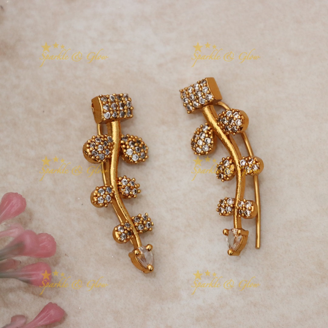 Gold-Plated Festival Earcuffs - Glamorous & Elegant