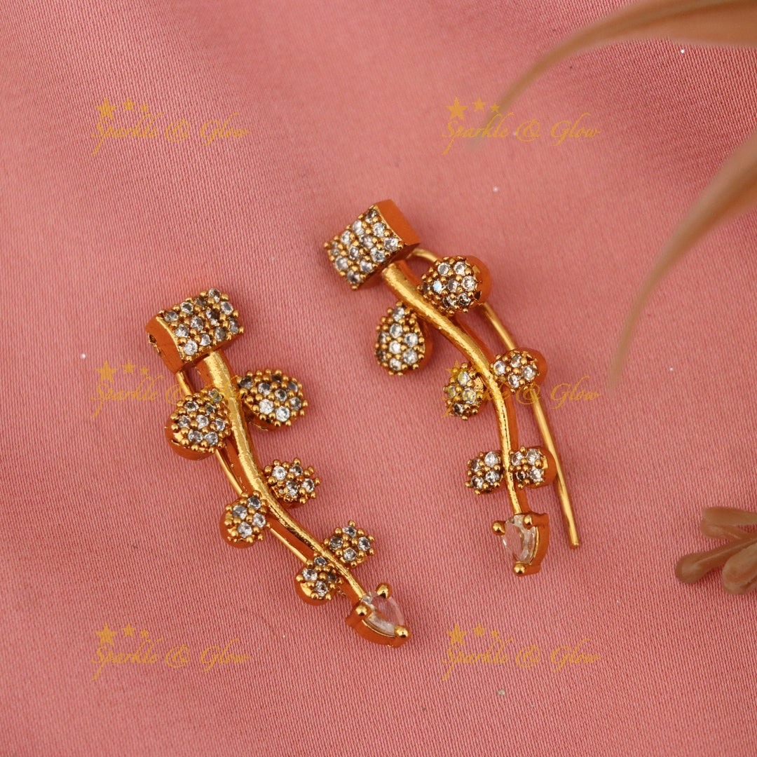 Gold-Plated Festival Earcuffs - Glamorous & Elegant