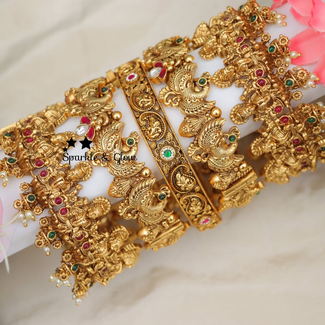 Exquisite Lakshmi Bridal Bangles - Premium Quality