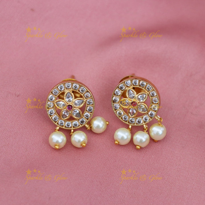 Gold-Plated Pendant Set for Weddings & Festive Occasions