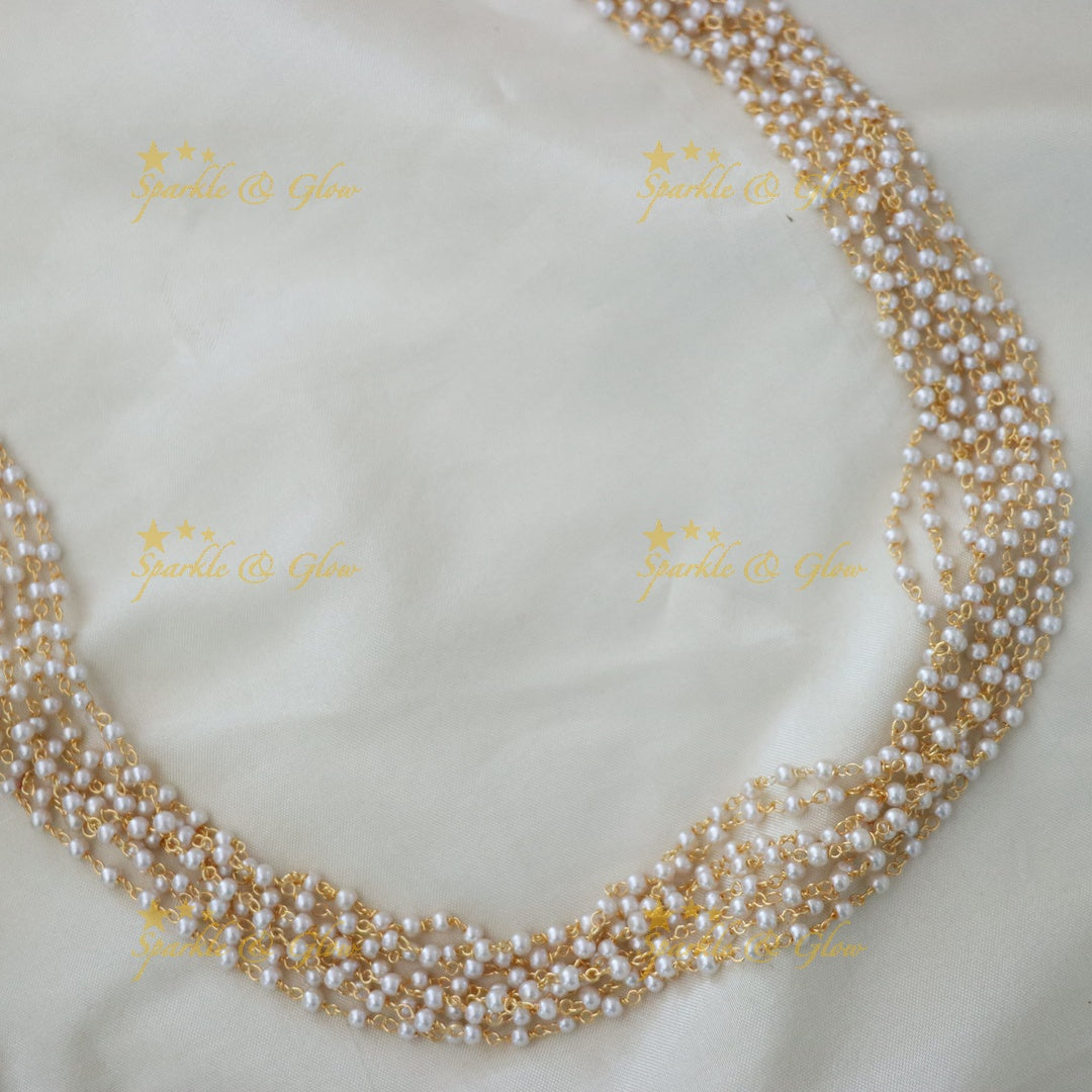 Pearl and Gold Necklace - Perfect Festive Wear Jewelry